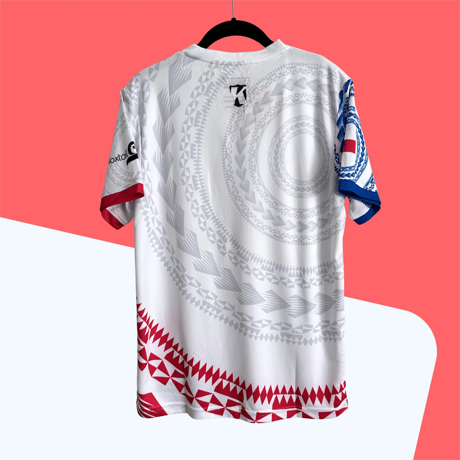 2026 Men's Athletic Tribal Print T-Shirt, V-Neck Short Sleeve Tee, Modern Soccer Jersey, Casual Street Clothing