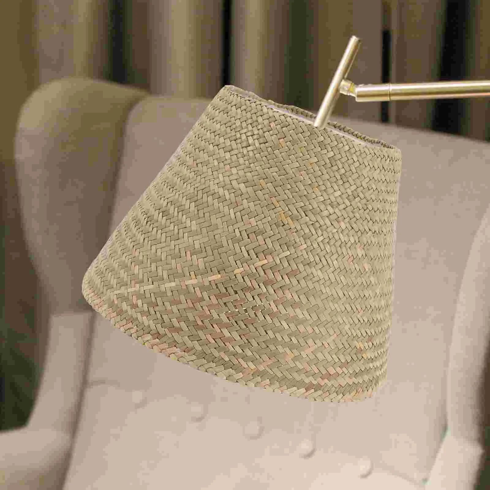 Imagem -04 - Wicker Floor Lamp Teto Shade Abajur Wall Light Shades For Table Chandelier