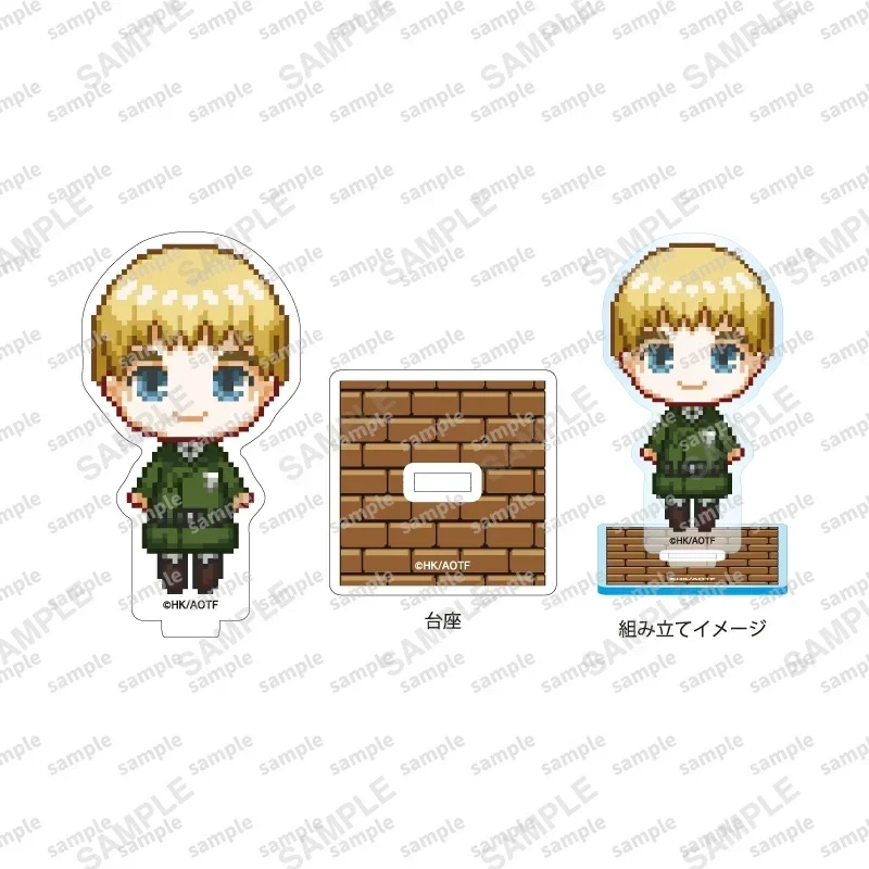 Game Connie Acryl Stand Pop Anime Mikasa Armin Levi Mini Figuur Model Plaat Cosplay Speelgoed voor Gift