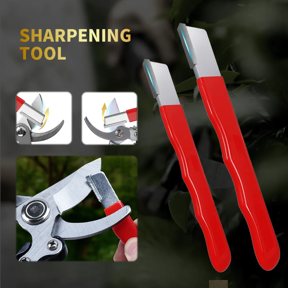 Outdoor Portable Scissors Knife Sharpener Metal Knife Pruning Sharpening Stone Handheld Garden Shear Scissors Sharpener Tools 