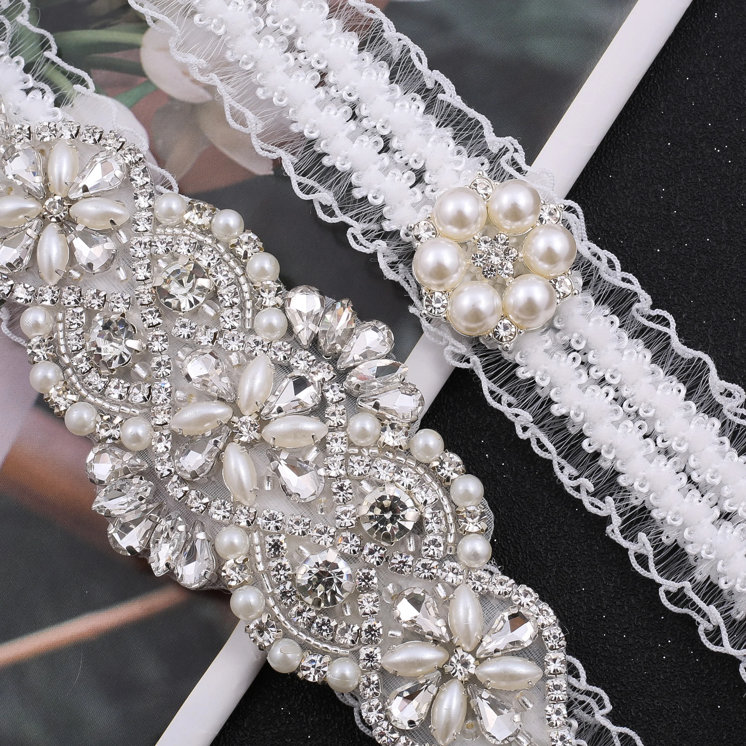 NZUK  Beaded Wedding Bridal Garter Belt Bride Sexy liguero podwiazka slubna liga de novia jarretiere mariage bijoux para