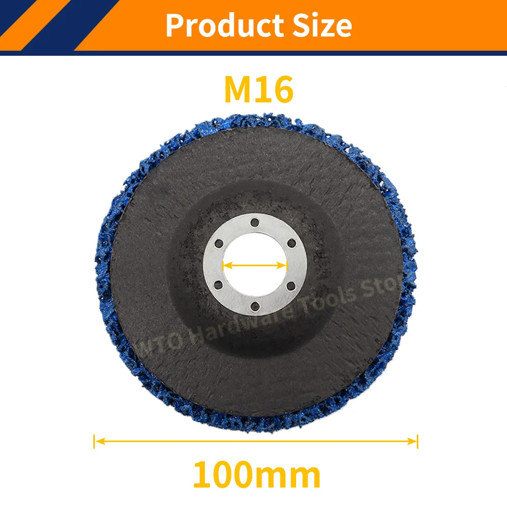 3PCS 100/115/125mm Poly Strip Disc Schurende Wiel Verf Roest Verwijderen Schoon Voor Haakse slijper Metaal Roest Verwijderen Schoonmaken