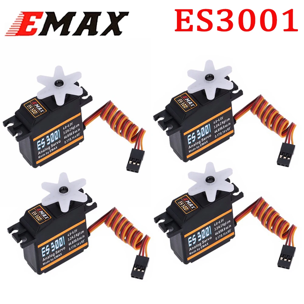 future-flight-10pz-servo-emax-es3001-standard-43g-motore-servo-per-auto-telecomandate-rc-elicottero-barca-aereo