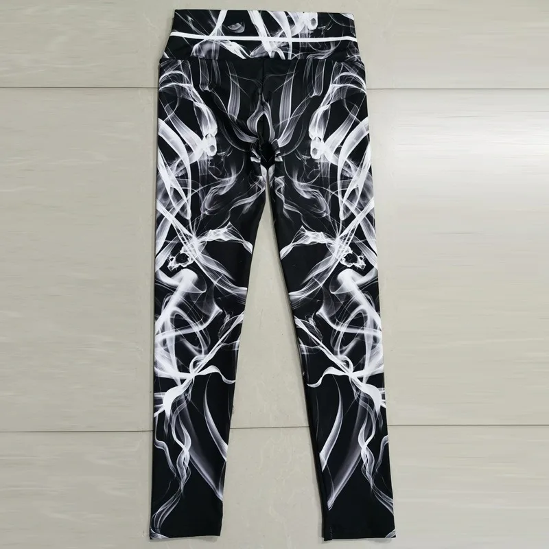 Krisnanas Woman Clothes Yoga Sportwear Pants 2025 Printed Gym Workout Leggings High Waist Hip Lifting Tights Pencil Pant 93880