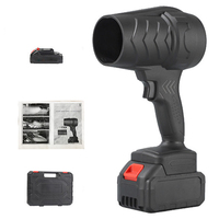 Black 32000 Rpm Violent Turbofan 21V 350W Car Dryer Blasts Car Dryer Air Blower Collector Motor Car Electronics Accessories