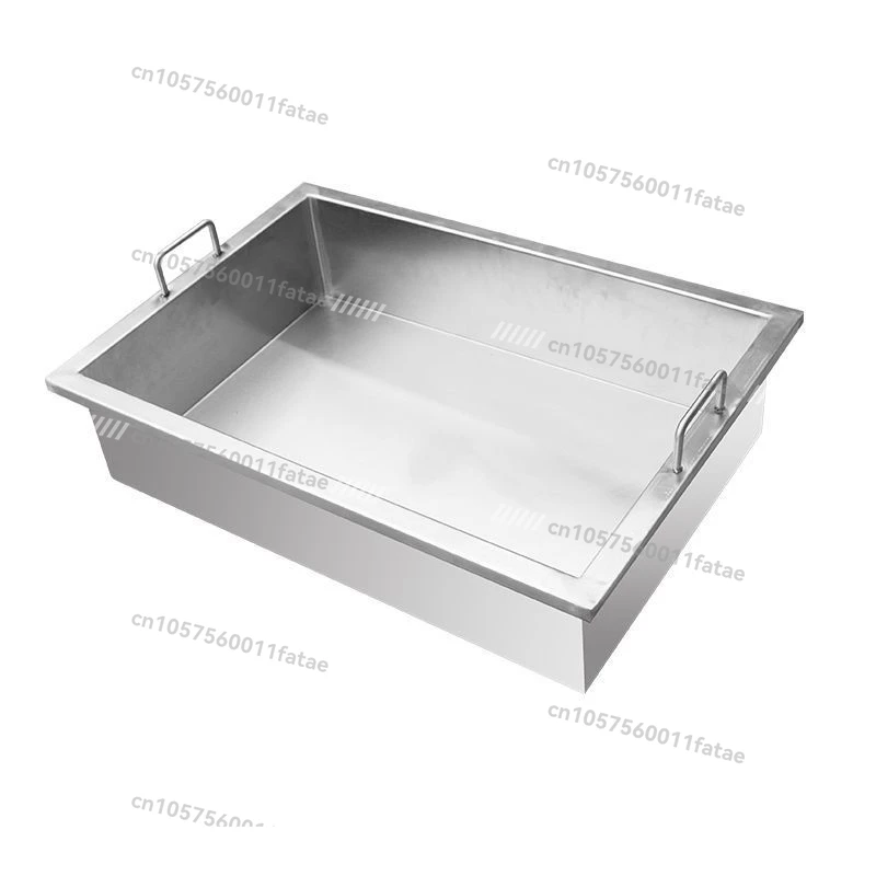 

Stainless Steel Handmade Plate, Cooked Meat and Vegetables Display Plate, Water and Oil Storage Plate