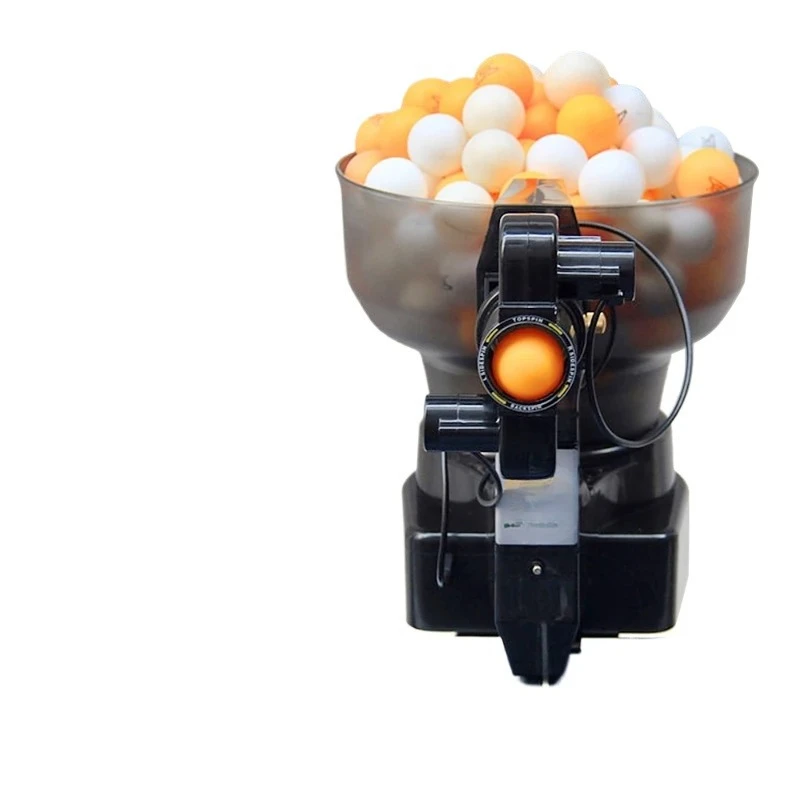 HP-07 Automatic Table Tennis Robot Ping Pong Ball Training Machine Serves 40mm Regulation Balls for Home Practice
