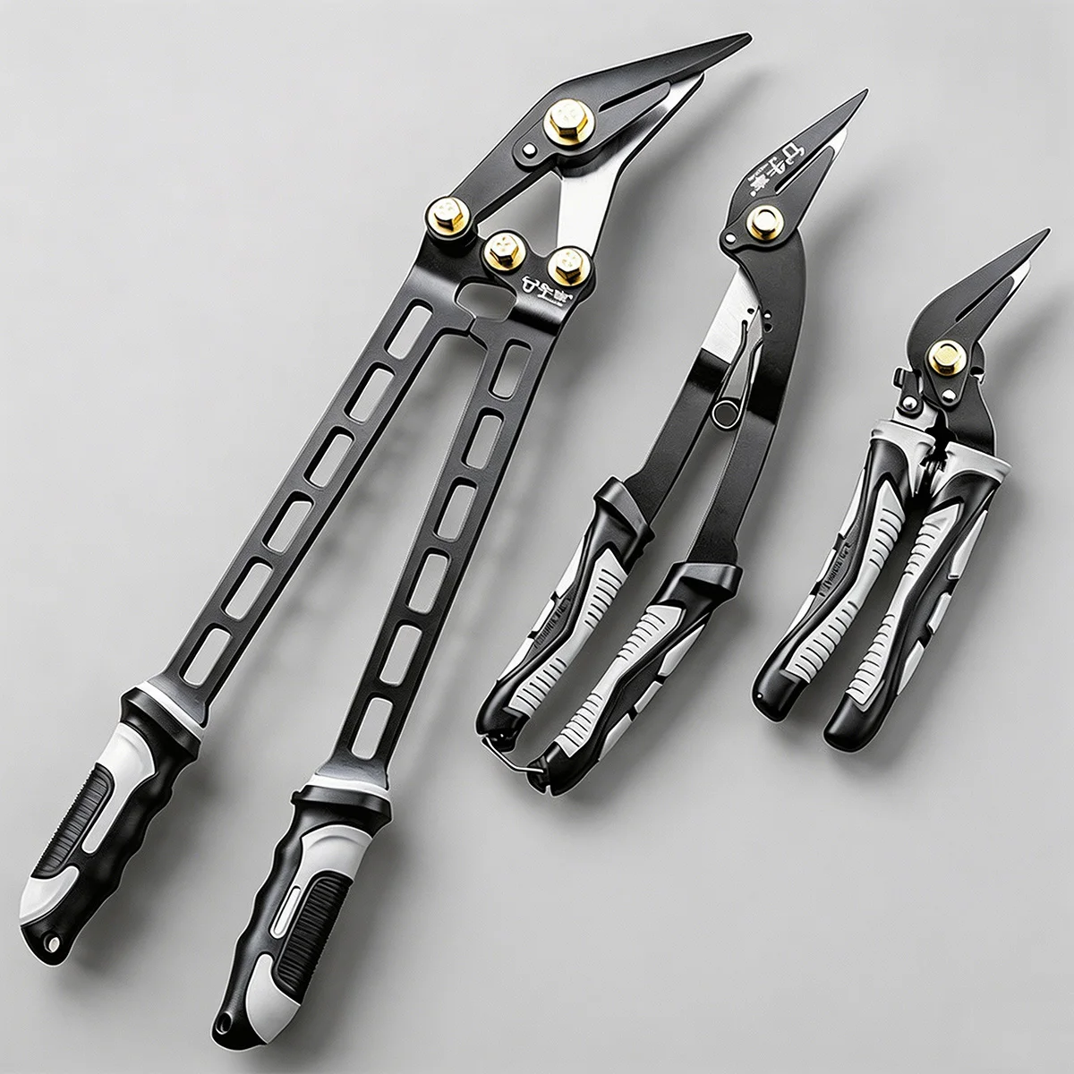 18 Inch Heavy Duty Tin Snips Stainless Steel Aviation Shears for Cutting Metal Sheet PVC Pipe Strapping Band Carpentry Tools