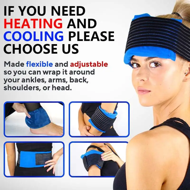 Reusable Professional Gel Ice Pack Freezable Cold Bag Lightweight Portable for Outdoor Hiking Travel Use