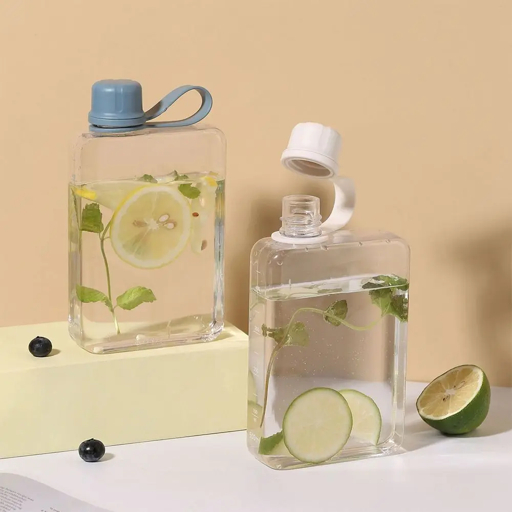 Portable 240ml/320ml Water Bottle Multicolor Rectangle Sports Kettle Plastic Good-looking Fruit Tea Cup Kettle Outdoor Sport