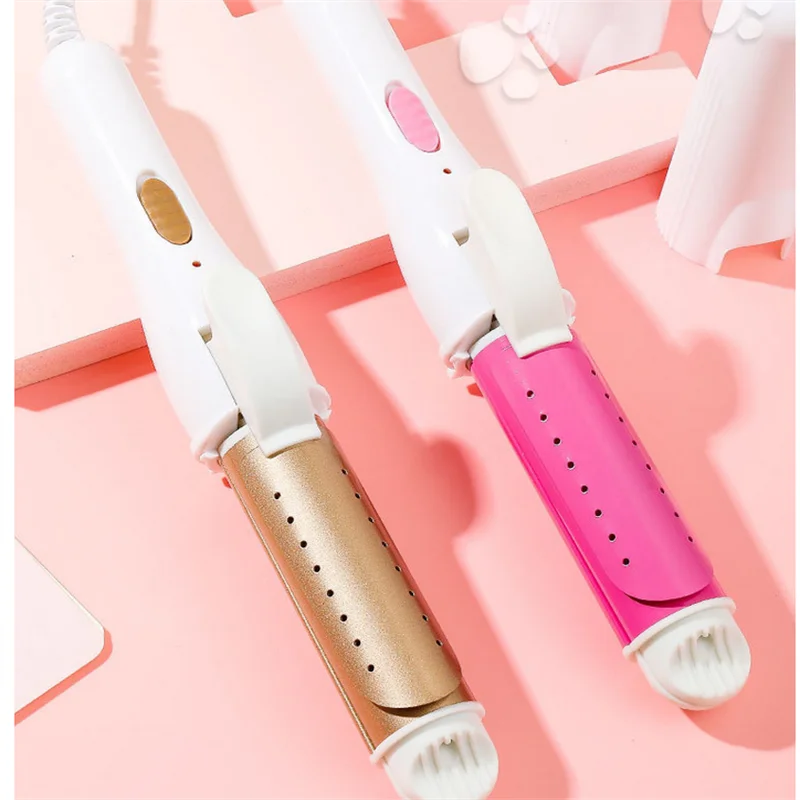 

Professional Multifunction 3-in-1 Gold Ceramic Hair Styling Tools Curling Iron Hair Straightener Heated Roller For Curls Styles
