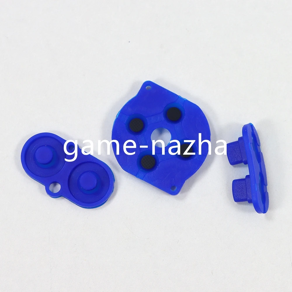 25 juegos de botones conductores de goma coloridos de 8 colores AB d-pad para botones de teclado de selección de inicio de silicona GBC