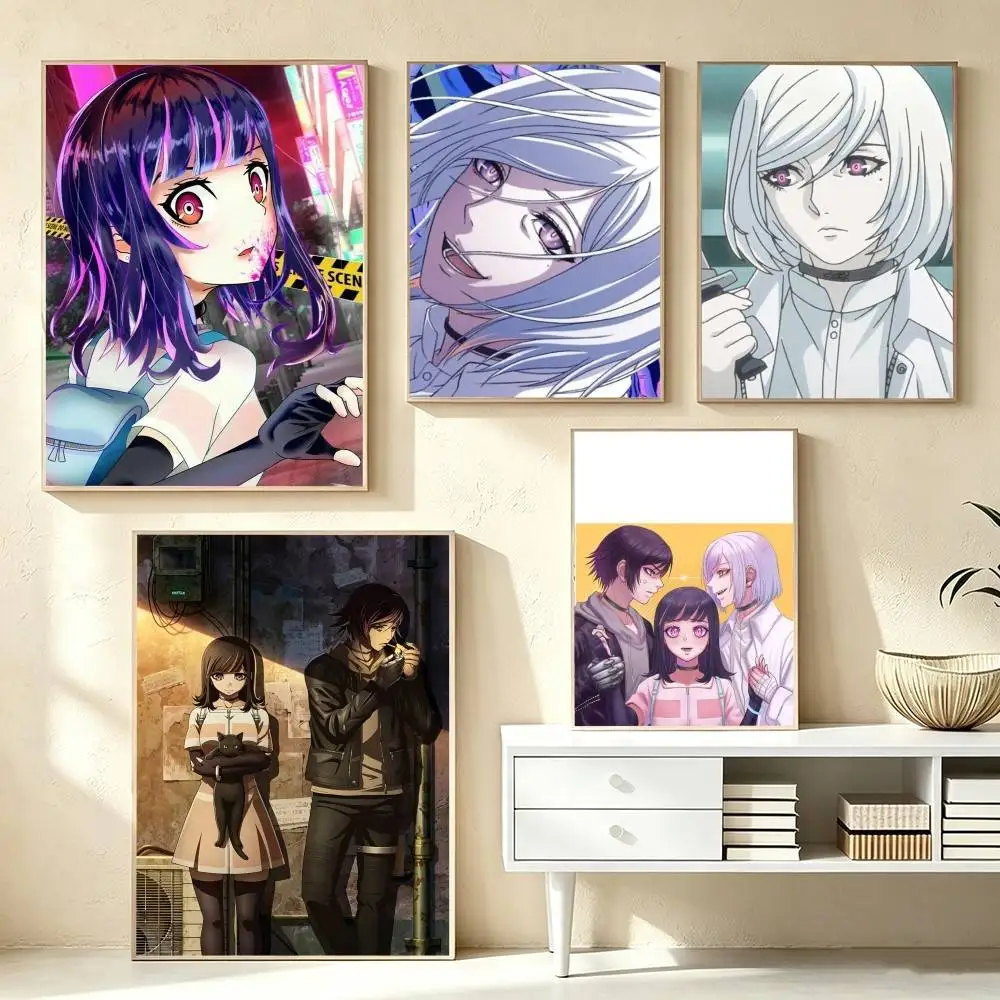 Anime Akudama Drive-ee  Poster High Quality Dorm Living Room Aesthetic Wall Decoration Painting Stickers Gift