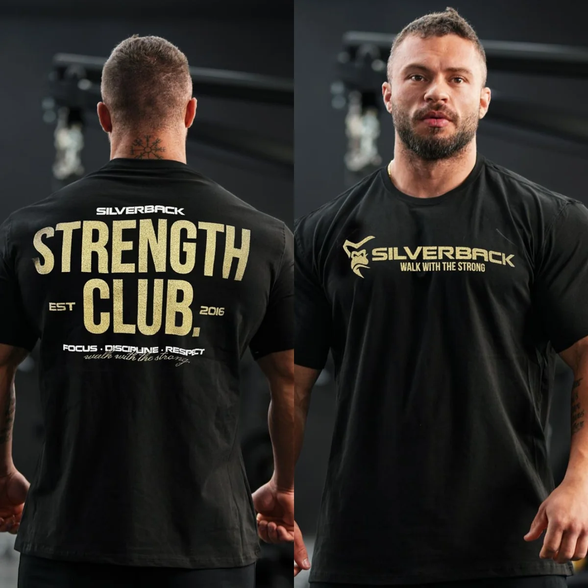 Surge Oversized Silverback GYM Fitness Training Trend Brand Graphic T-Shirt Cotton Men Women Streetwear Tee