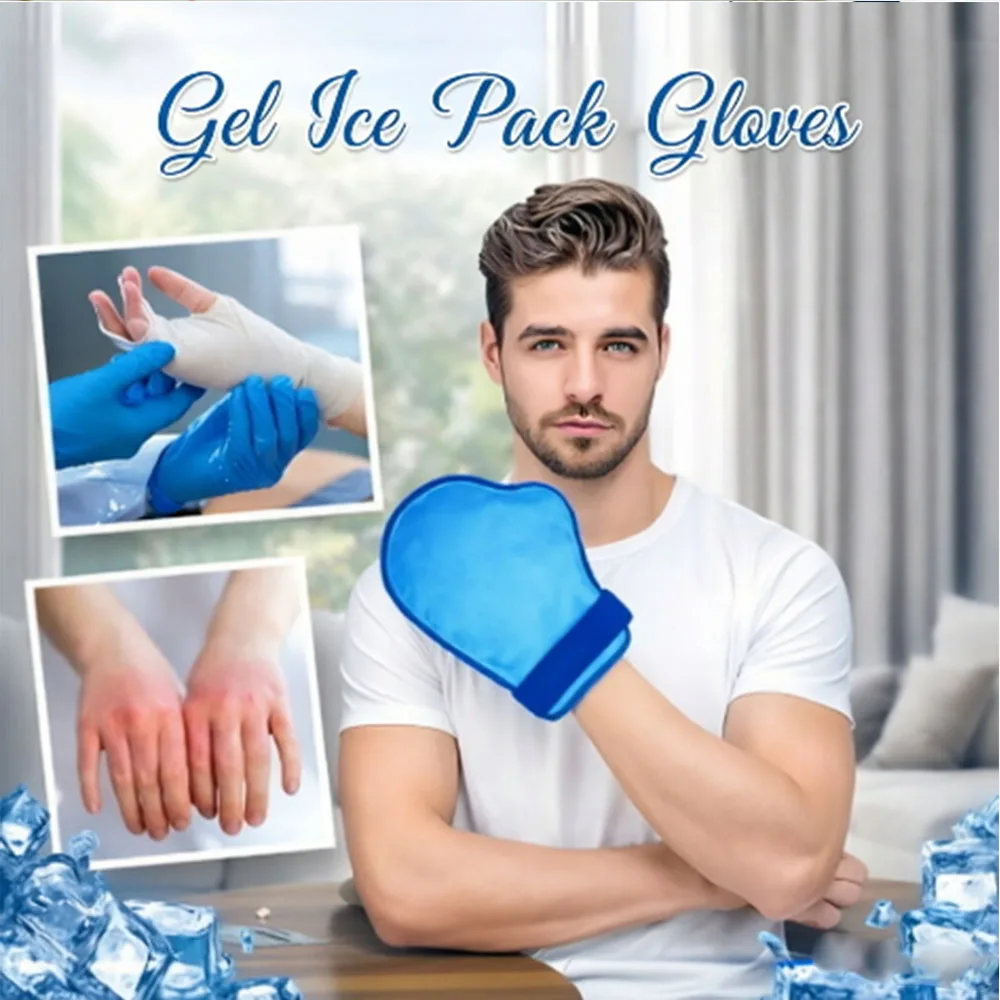 

Гибкие перчатки-компрессы для рук с гелем: двойная терапия (тепло/холод) для облегчения боли при артрите, тендините, травмах пальцев и синдроме тендинита, отеках