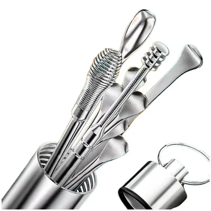 #Ear Wax Cleaner 10Pcs Stainless Steel Earpick Tools Set Precise Wax Removal for Home Ear Care Routine