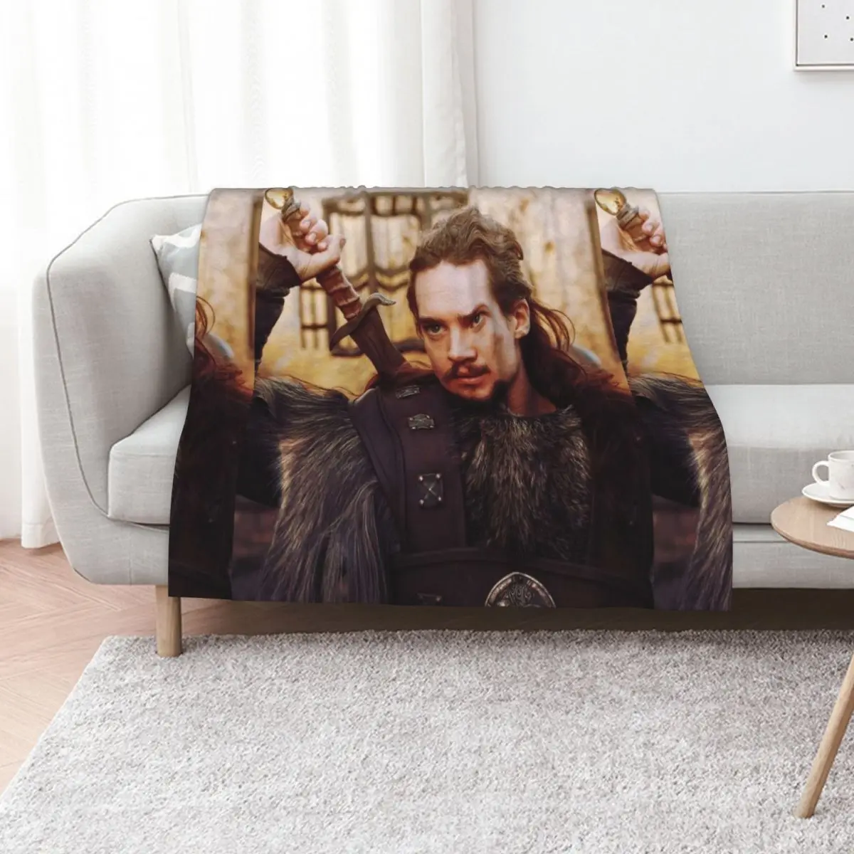 

Uhtred of The Last Kingdom Throw Blanket Thin Multi-Purpose anime Baby Blankets