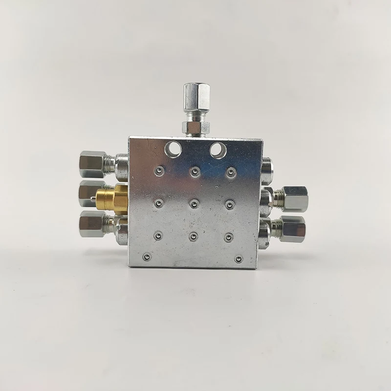 موزع الشحوم JPQ-M 2/3/4/5/6 WAY الشركة المصنعة لموزع تزييت المعادن من الصين #5