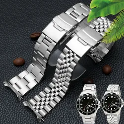 3 Styles 22mm Diving Steel Metal Strap For Duro Mdv107-1A MDV106-1A Watch Wristband Bracelet Watchband Replacement Parts