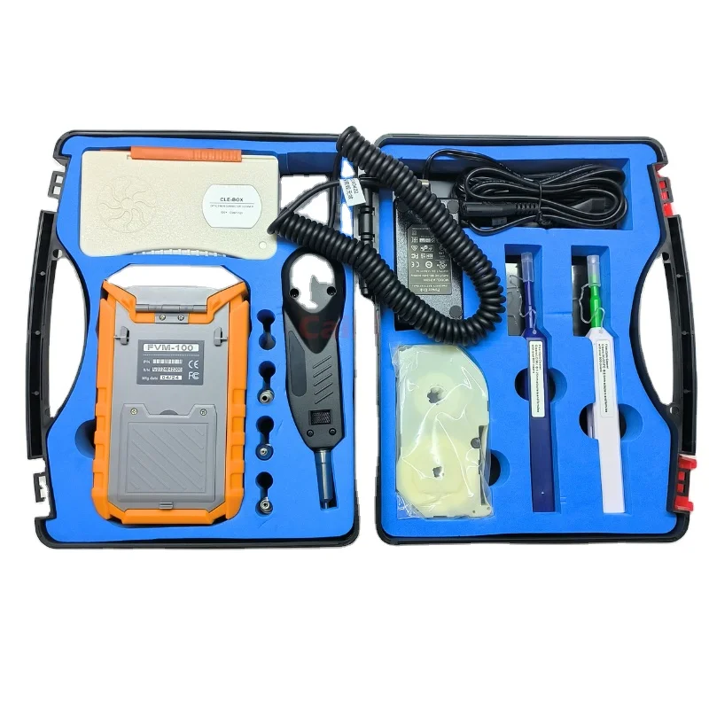 FVM-100 Fiber Optic Inspection Scope Fiber Optic End Face Inspection Detector Fiber Microscope Optical Cleaning Tool