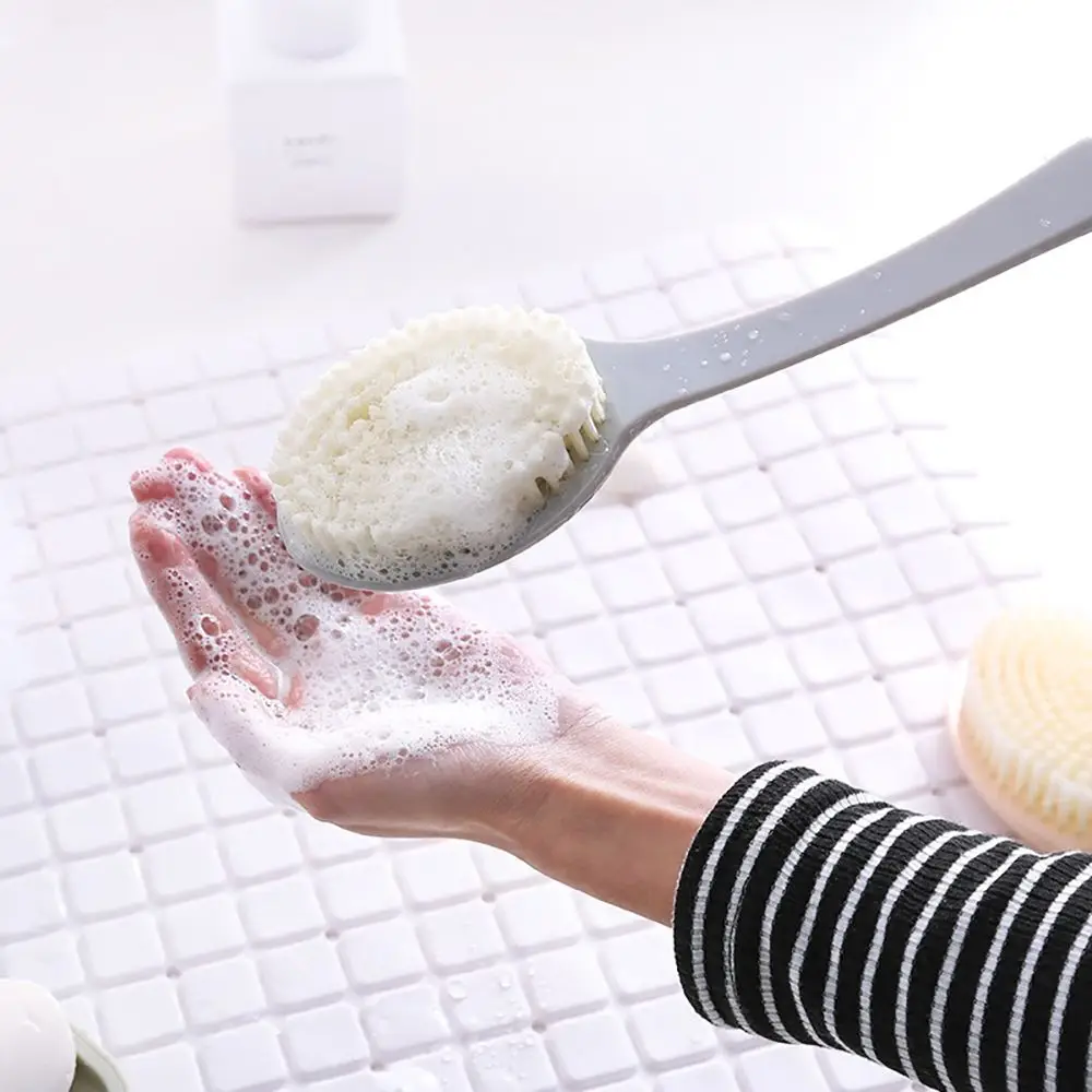 1pc langer Griff Bade bürste weiches Körper peeling Haut massage gerät Dusch wäscher Körper reinigungs bürste Peeling Bad zubehör