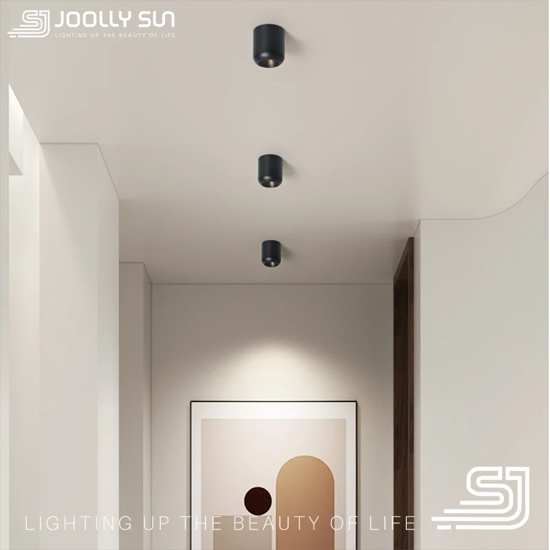 JoollySun-foco de luz LED empotrable, foco antideslumbrante para decoración del hogar, lámpara de techo moderna para pasillo