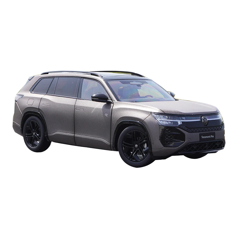 Usine originale 1:18 Volkswagen Teramont Pro 2025 modèle de voiture de simulation en alliage moulé sous pression, jouet cadeau pour garçon, article décoratif pour adulte