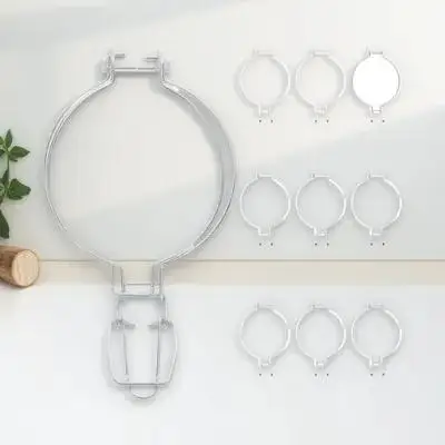 

10Pcs Portable Stainless Steel Wire Lock Buckle Sturdy Metal Fastening Buckle for Glass Containers Sealing Sealing Wire Clamps