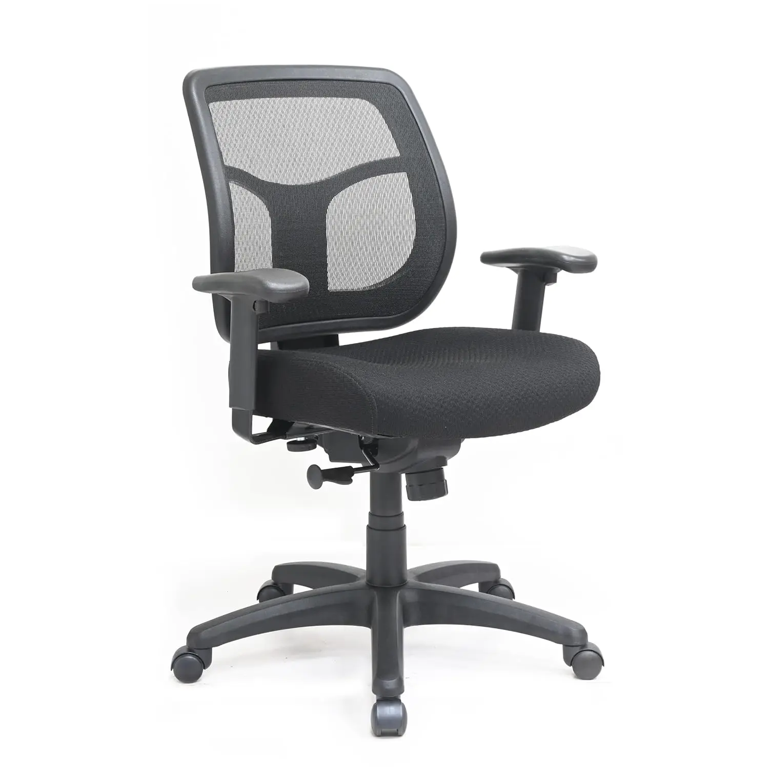 

Seating Mid-Back Swivel Ergonomic Office Chair withCushioned Seat and Mesh Back, 360-Degree Swivel, Customized