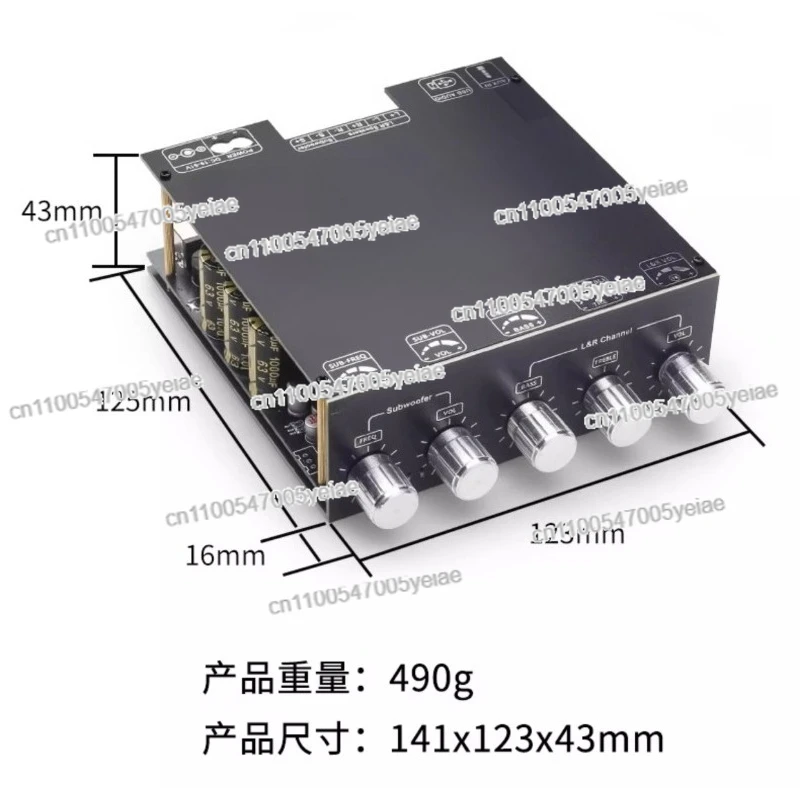 

Applicable To S600X 2.1 Channel Bluetooth Power Amplifier Board 300W + 300W + 600W TPA3255 Ultra TDA7498E Chip