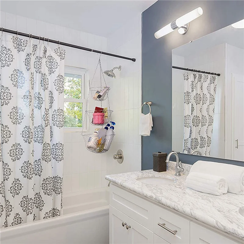 2X 3 Tier Fruit Basket, Vegetable Kitchen Storage Basket Chain Hanging Space Saving Fruits, Plants Storage Basket-BAAQ