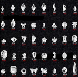 100PCS B81-120 Flat Bottom Special-Shaped Drill Crystal Sleek Rhinestone 3D Manicure Nail Art Decoration Charms Jewelry