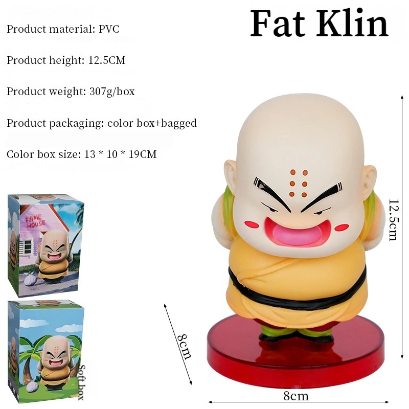 Anime Dragon Ball Series G5 Nappa Krillin Frieza Cute Action Figures Pvc Model Desktop Decoration Collection Ornament Toys Gift