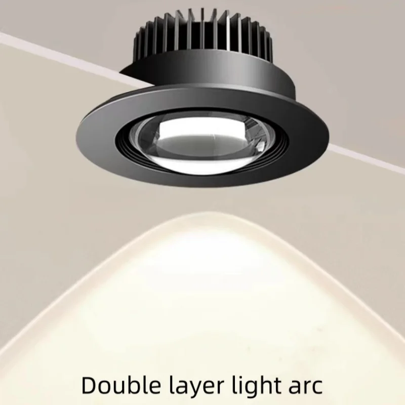 Double aperture spotlights Small hill spotlights LED ceiling spotlights anti-glare background wall atmosphere lights