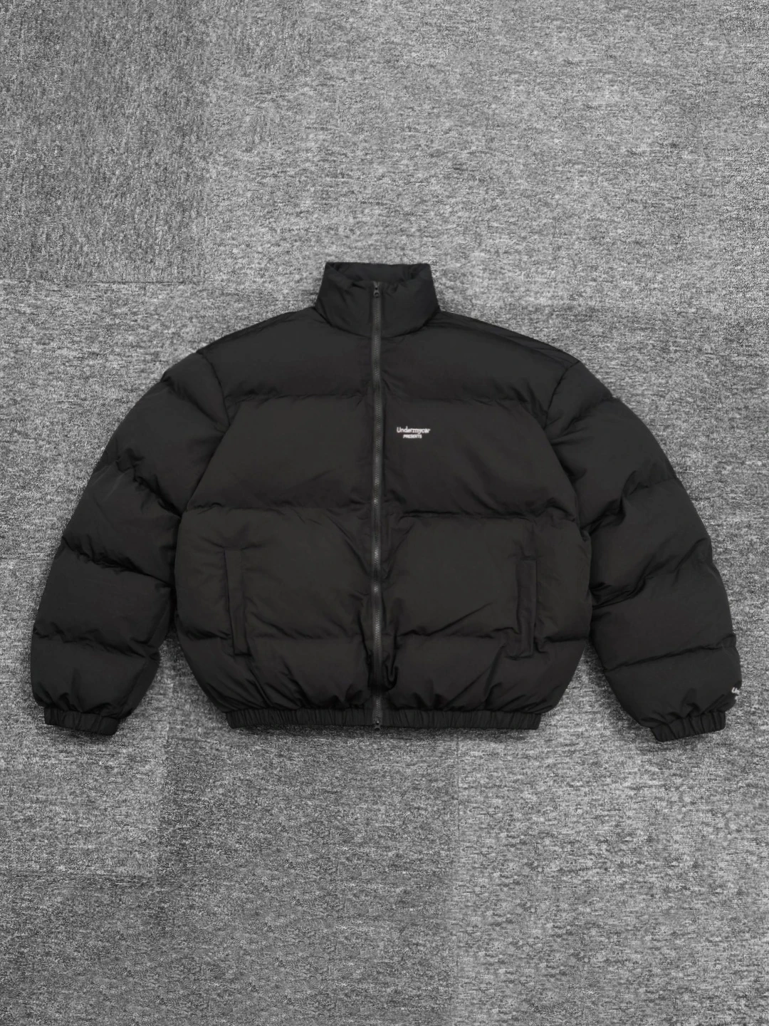 

Membre Undermycar Logo Cotton Padded Downjaet Thi Warm Faion Urban Sle Stand Collar Youth Trend Regular Length Jaet