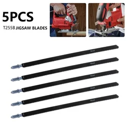 Hoja de sierra de calar HCS, 5 uds., 250mm, paneles de hoja de sierra de calar, corte de Metal y madera dura, cortador de carpintería T225B para Bosch Dewalt