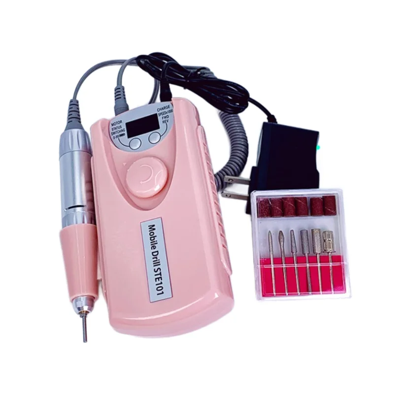 Electric Nail Drill Machine,Portable Electric Nail Drill 35000 RPM Professional Rechargeable Nail File Machine,Remove Gel Polish