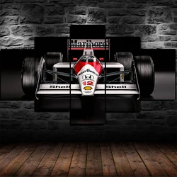 White Car 5 Pieces Canvas Wall Arts Poster Print Living Room Picture Painting Bedroom Mural Home Decor Artwork Walllpaper