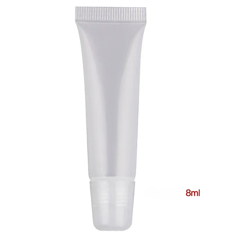 1pc 8/10/15ML Mini Empty Split Bottle Empty Lip Gloss Tubes Lipstick Lip Balm Soft Tube Makeup Squeeze Clear Tube Container