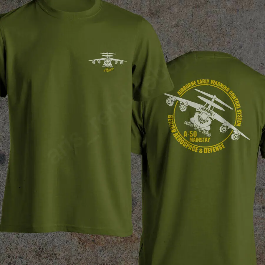 A-50 Mainstay Beriev Aerospace & Defense Airborne Russia Military Men T-Shirt Short Casual 100% Cotton Shirts