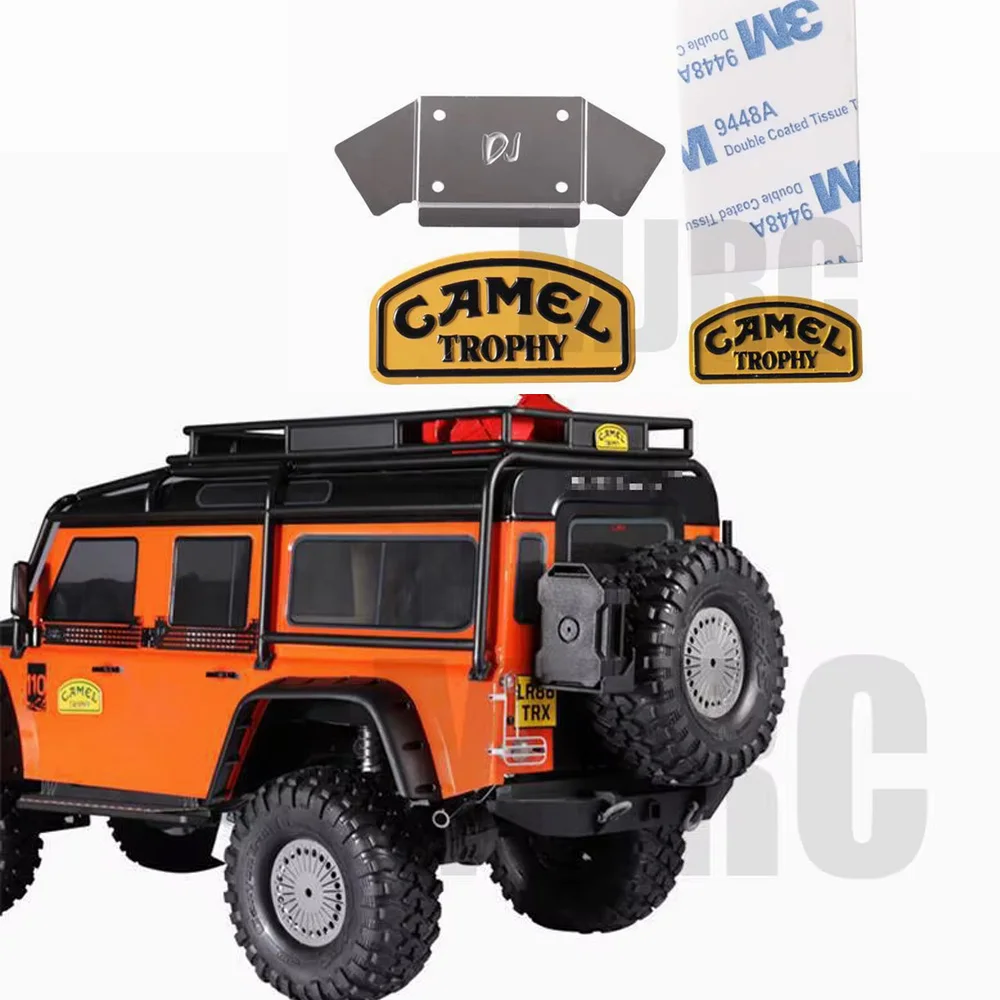 

Camel Trophy Metal Car Logo for 1/10 RC Crawler Car Traxxas TRX4 Defender D90 Accessories