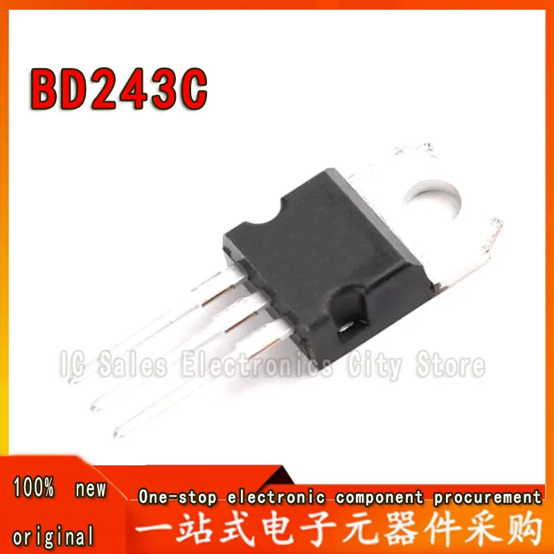 100 PCS/Lot BD243C BD243 TO220 IC Meilleure Qualité