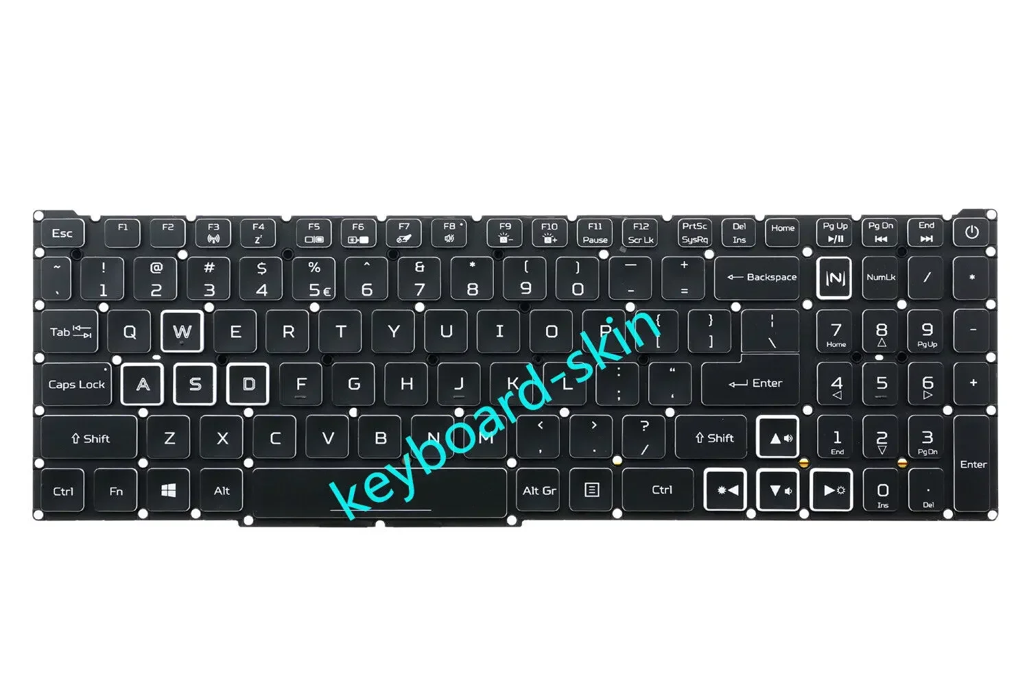 جديد الولايات المتحدة RGB الخلفية لوحة المفاتيح لشركة أيسر نيترو 5 AN515-56 AN515-57 AN515-45 AN515-55 N20C1 المفترس هيليوس 300 PH315-54 LG05P-P12B3L