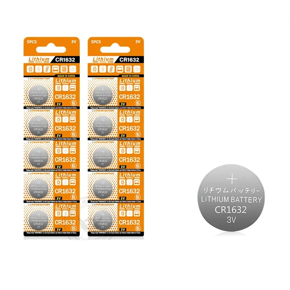 20PCS 125mAh CR1632 Coin Cells Batteries CR 1632 DL1632 BR1632 LM1632 ECR1632 Lithium Button Battery For Watch Remote Key