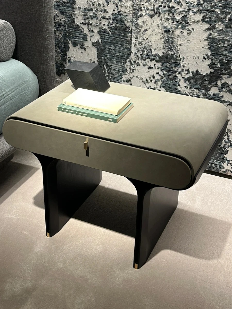 simple luxury bedside table creative leather drawer new bedroom storage cabinet bedside table