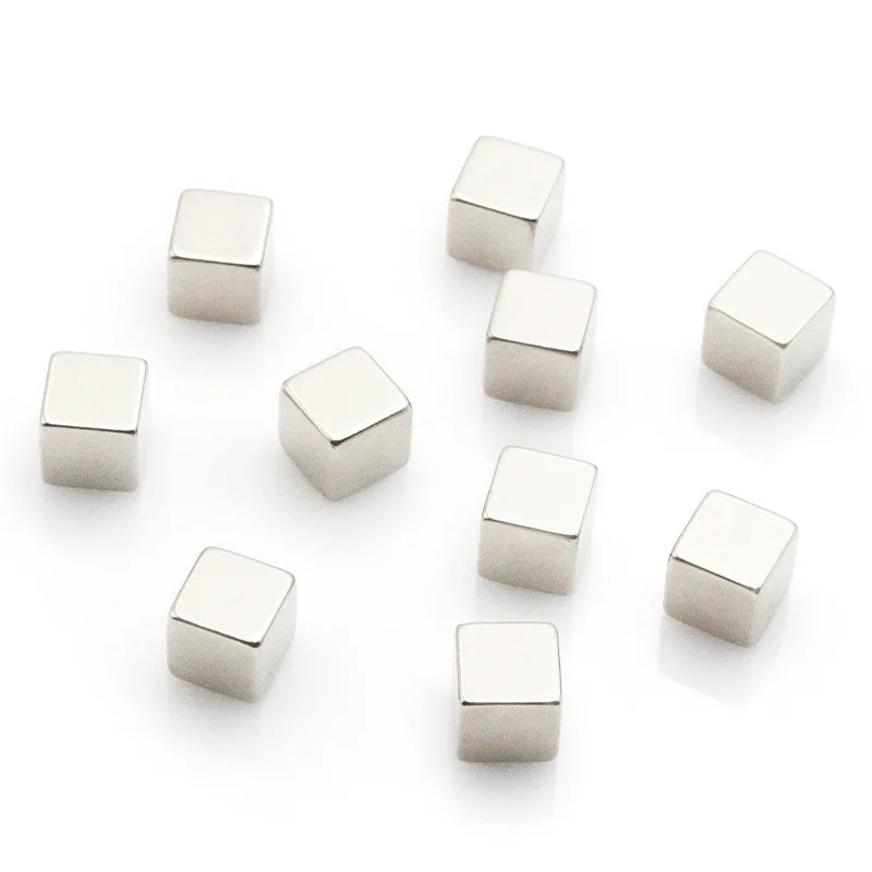 10PCS/LOT Magnet 2x2x2/3x3x3/4x4x4/5x5x5/10x10x10 mm N35 Strong Square NdFeB Rare Earth Magnet 5*5*5 Neodymium Magnets For Motor