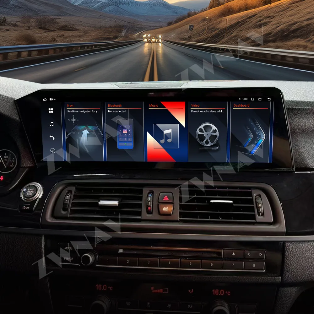 

14.5” For BMW 5 Series 2010-2017 Android auto touch screen GPS navigation carplay multimedia player radio wireless head unit