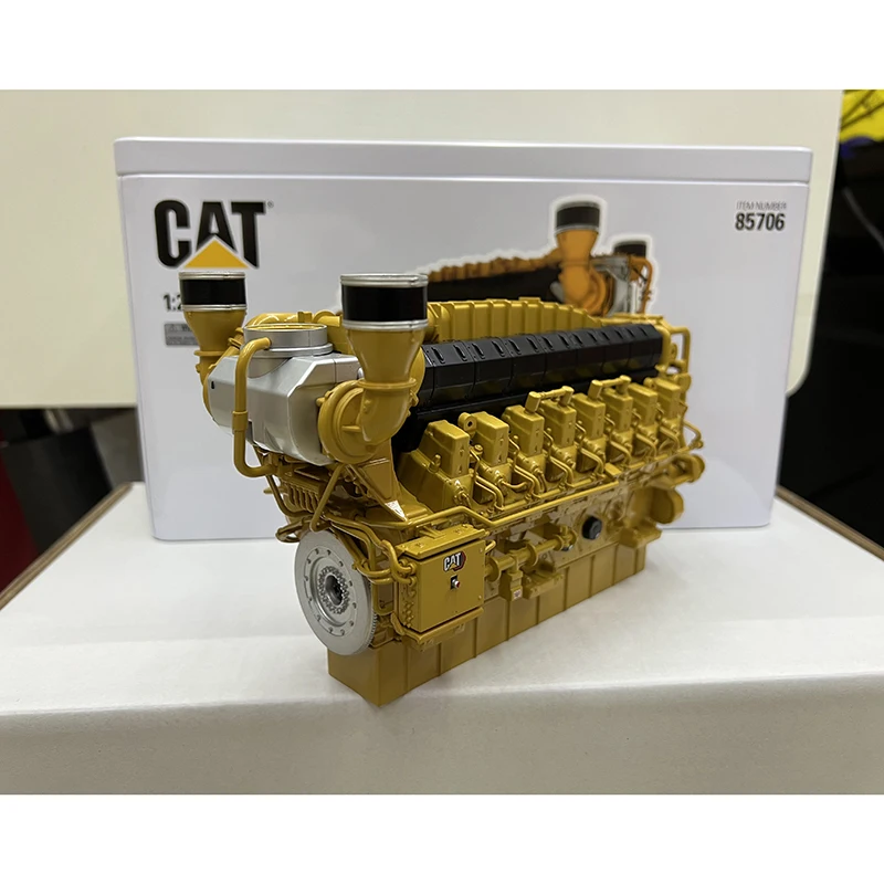 

DM Diecast 1:25 Scale CAT G3616 GAS GENERATOR COMBINATION GOLD ENGINE MODEL Colletcion Souvenir Display 85706