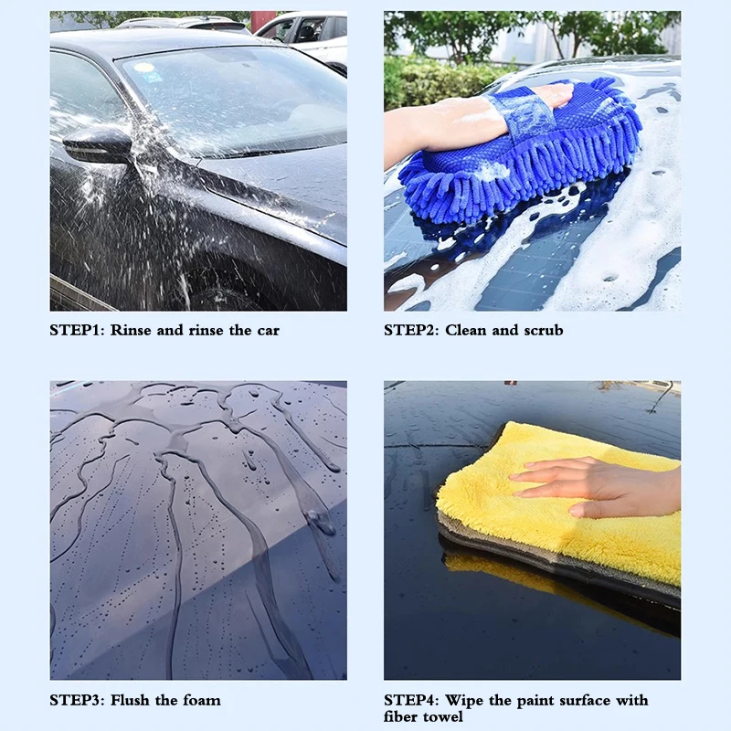 Cuci mobil serat mikro pencuci mobil spons pembersih perawatan mobil Detailing sikat cuci handuk Auto sarung tangan Styling aksesoris