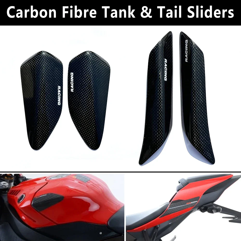 Carbon Fibre Tank & Tail Sliders for Yamaha R1 R1M 2015-2023